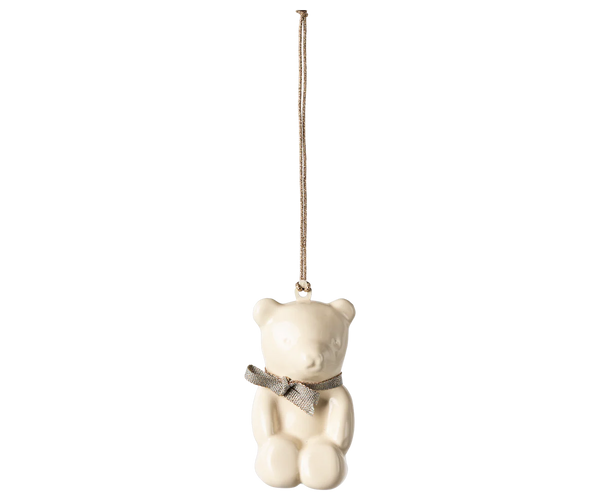 Maileg Metal Ornament Teddy Blue