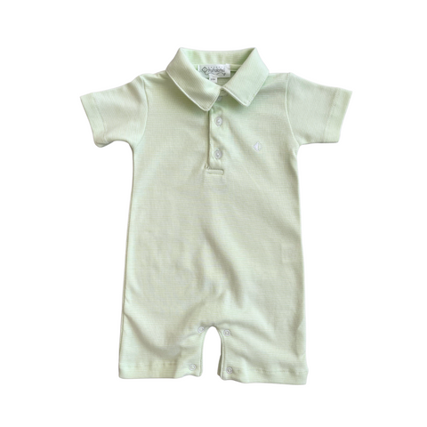 Papalotes 100% Pima Baby Romper Lime Green