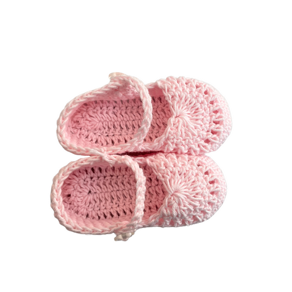 Papalotes Pink Medallion Mary Jane Baby Bootie