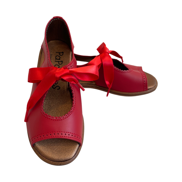Papalotes Red Leather Sandal