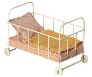 Maileg Cot bed, Micro - Rose