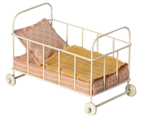 Maileg Cot bed, Micro - Rose