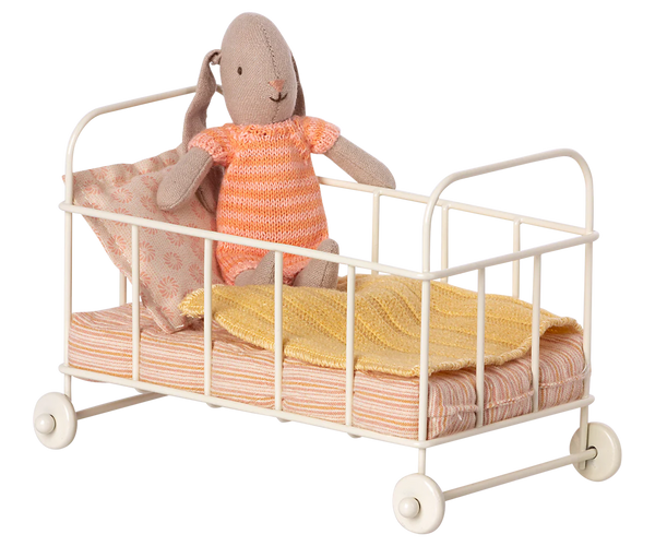 Maileg Cot bed, Micro - Rose