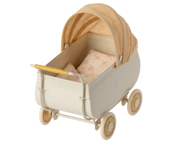 Maileg Pram, Micro - Yellow