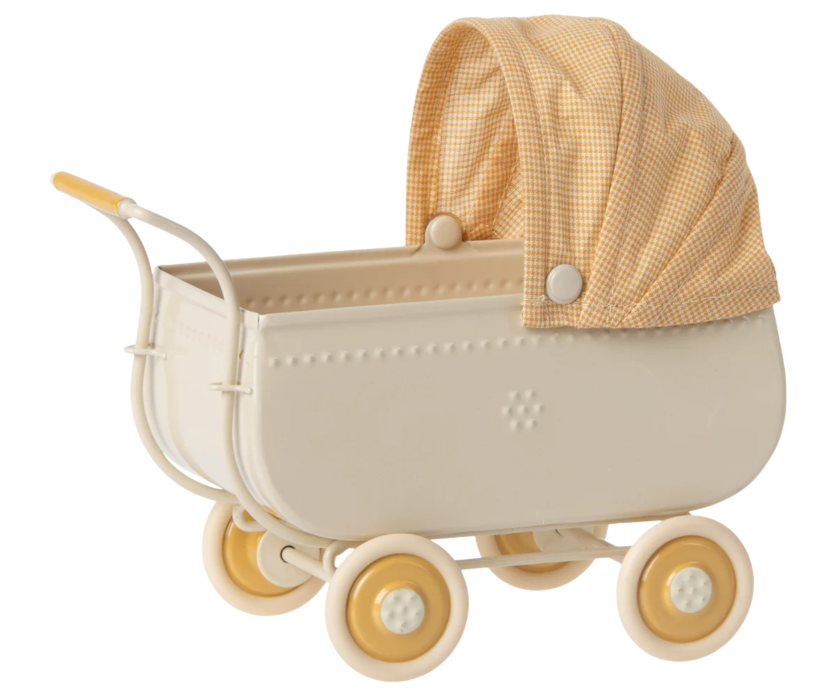 Maileg Pram, Micro - Yellow