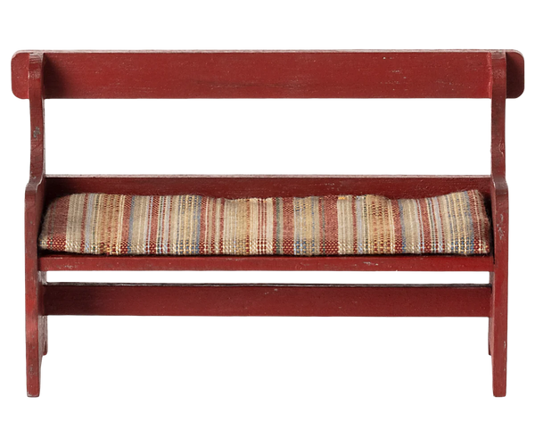 Maileg Bench, Mouse - Red