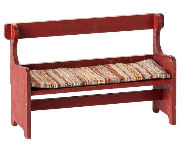 Maileg Bench, Mouse - Red