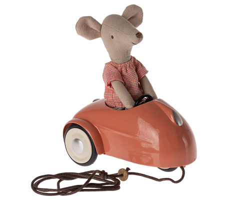 Maileg Coral Mouse Car