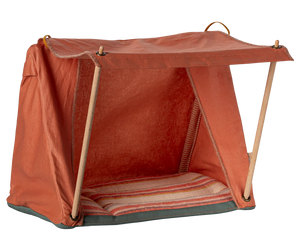 Maileg Red Happy Camper Tent, Mouse