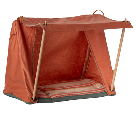 Maileg Red Happy Camper Tent, Mouse