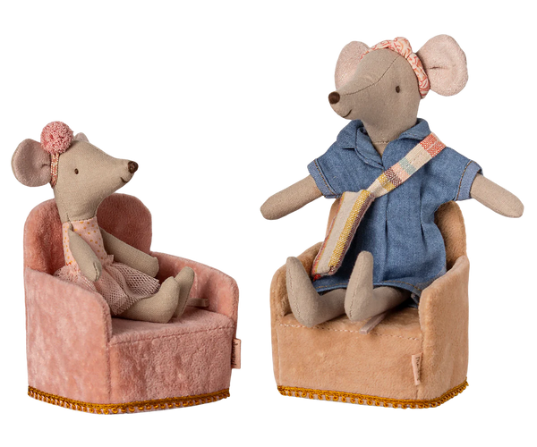 Maileg Rose Mouse Folding Chair
