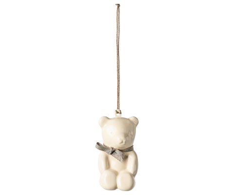 Maileg Metal Ornament Teddy Blue