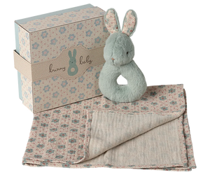 Maileg Rabbit Rattle Set Mint