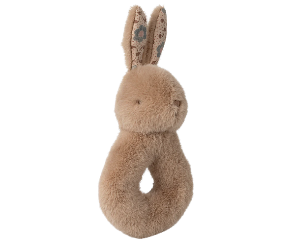 Maileg Rabbit Rattle Set Cream Peach