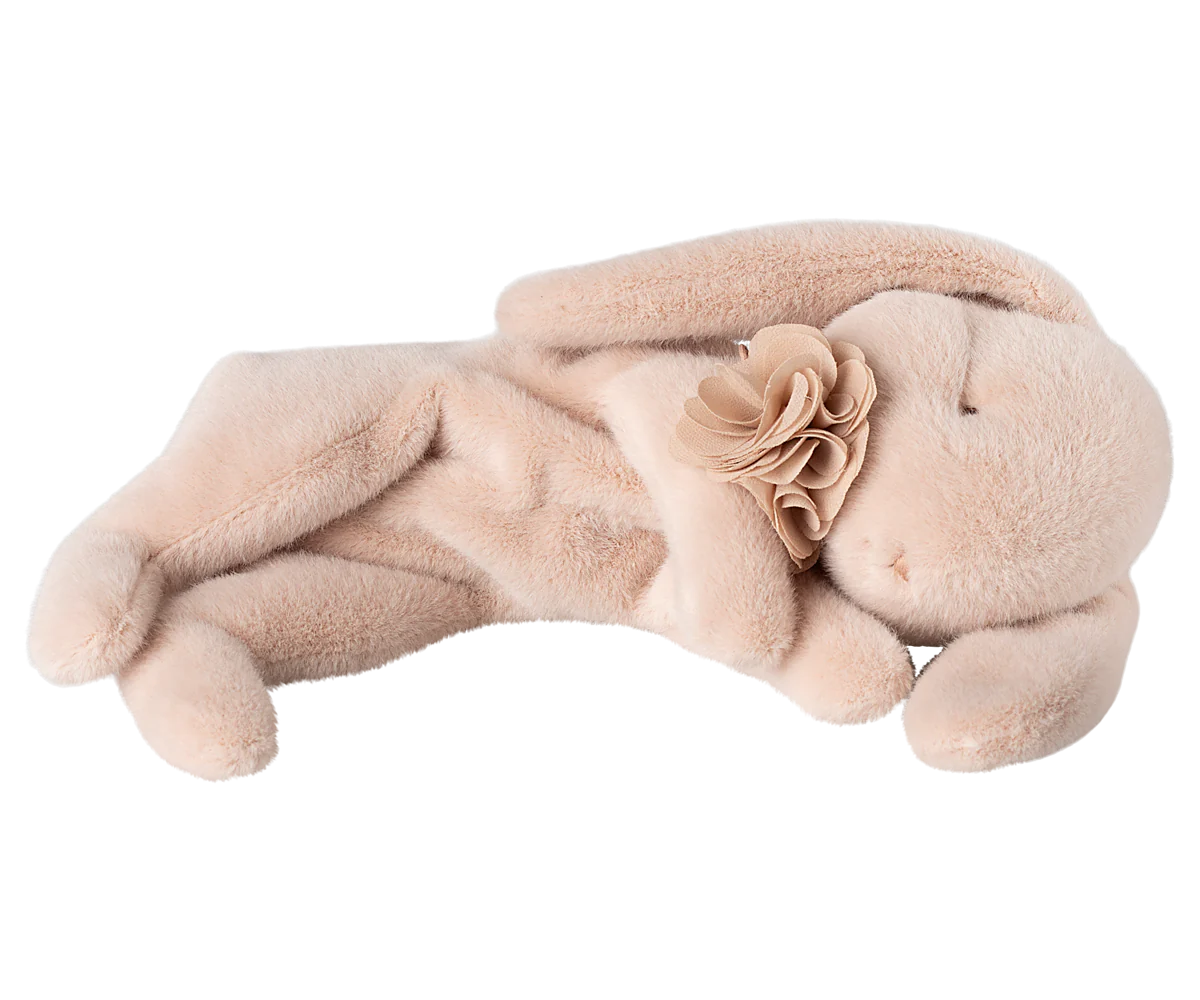 Maileg Sleeping Bunny Plush Small Powder