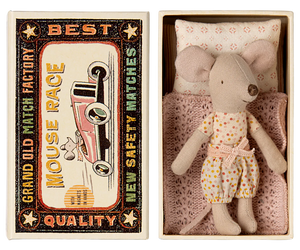 Maileg  Little Sister Mouse in Matchbox