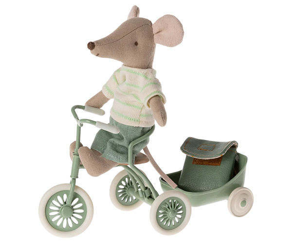 Maileg Tricycle mouse, Big brother Green