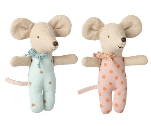 Maileg Twin Baby Mice in Matchbox