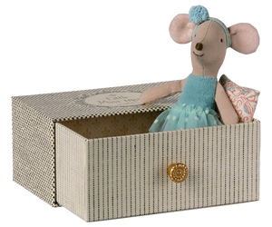 Maileg Dance mouse in daybed, Little sister