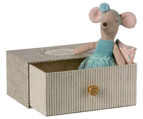 Maileg Dance mouse in daybed, Little sister
