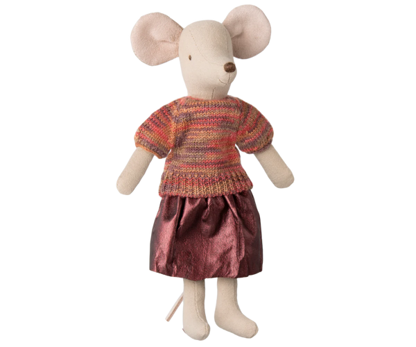 Maileg Skirt Knitted Blouse, Mum Mouse