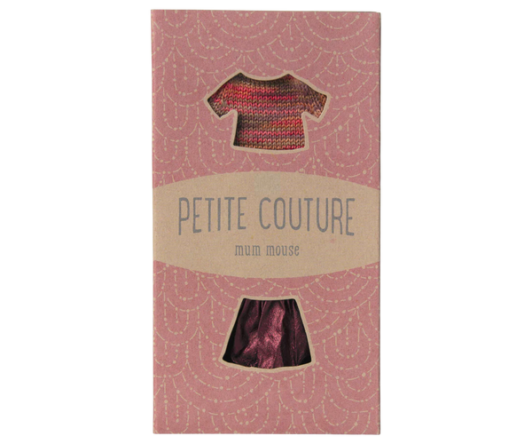 Maileg Skirt Knitted Blouse, Mum Mouse