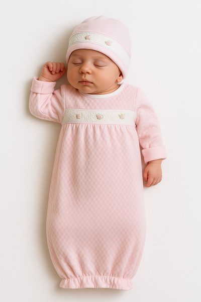 Papalotes Pima Baby Beannie Pink