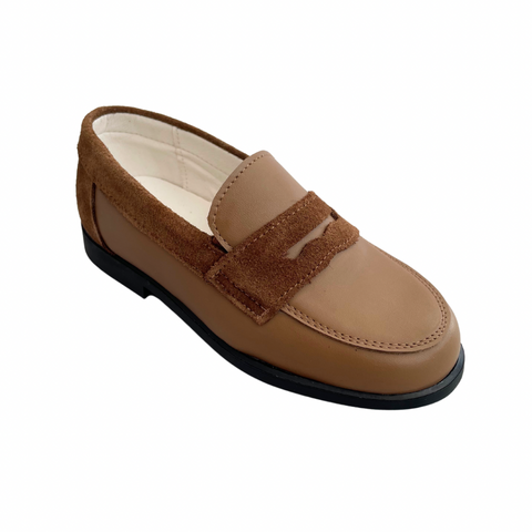 Papalotes Camel Leather/Suede Loafer
