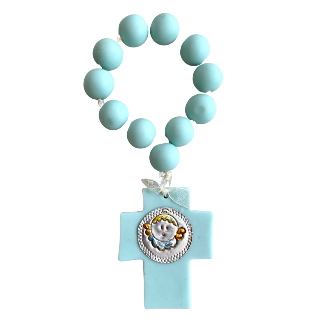 Cold Clay Rosary Blue