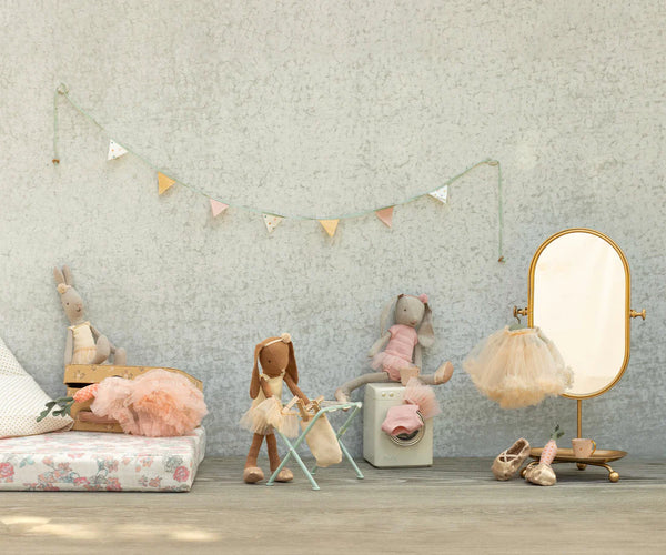 Maileg Bunny size 2, Classic Ballet Suit and Skirt Rose