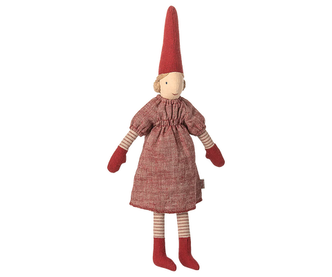 Maileg Pixy Girl Red Dress Size 2
