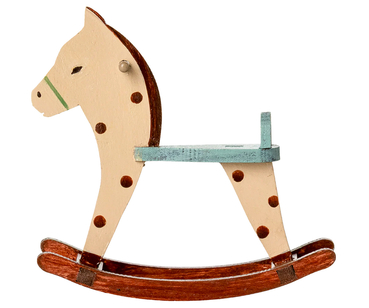 Maileg Rocking horse, Mouse - Spotted