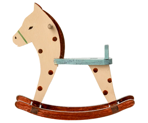 Maileg Rocking horse, Mouse - Spotted