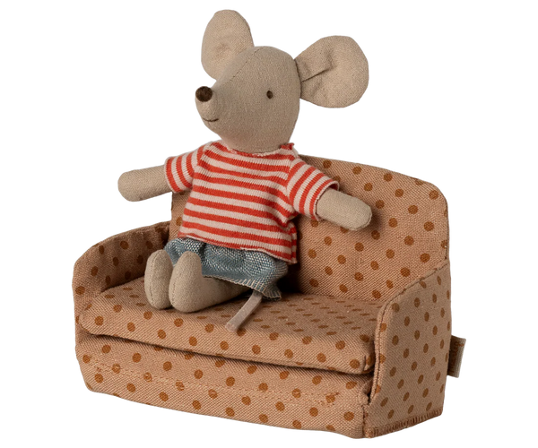 Maileg  Sofa bed, Mouse - Dots