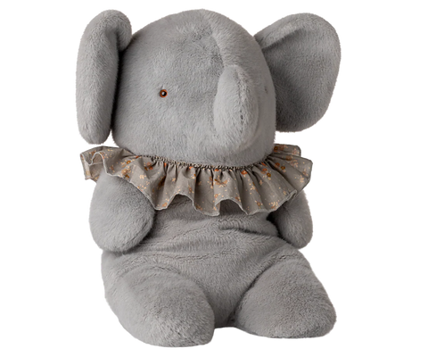 Maileg Elephant Plush Big Blue/Gray
