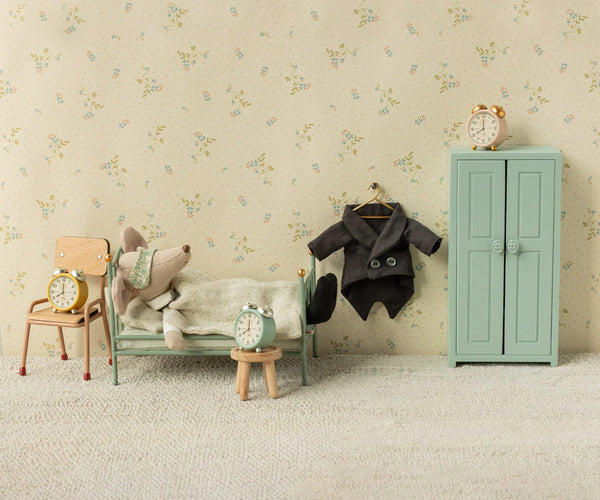 Maileg Vintage Single Bed, Mouse Mint
