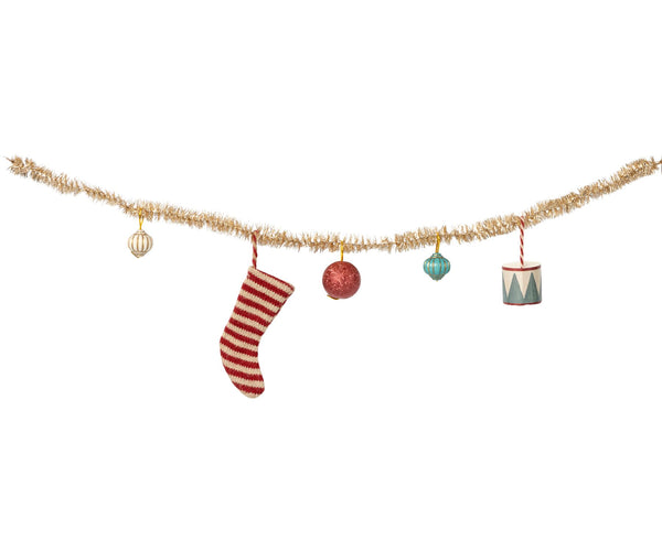 Christmas garland, Small - Gold