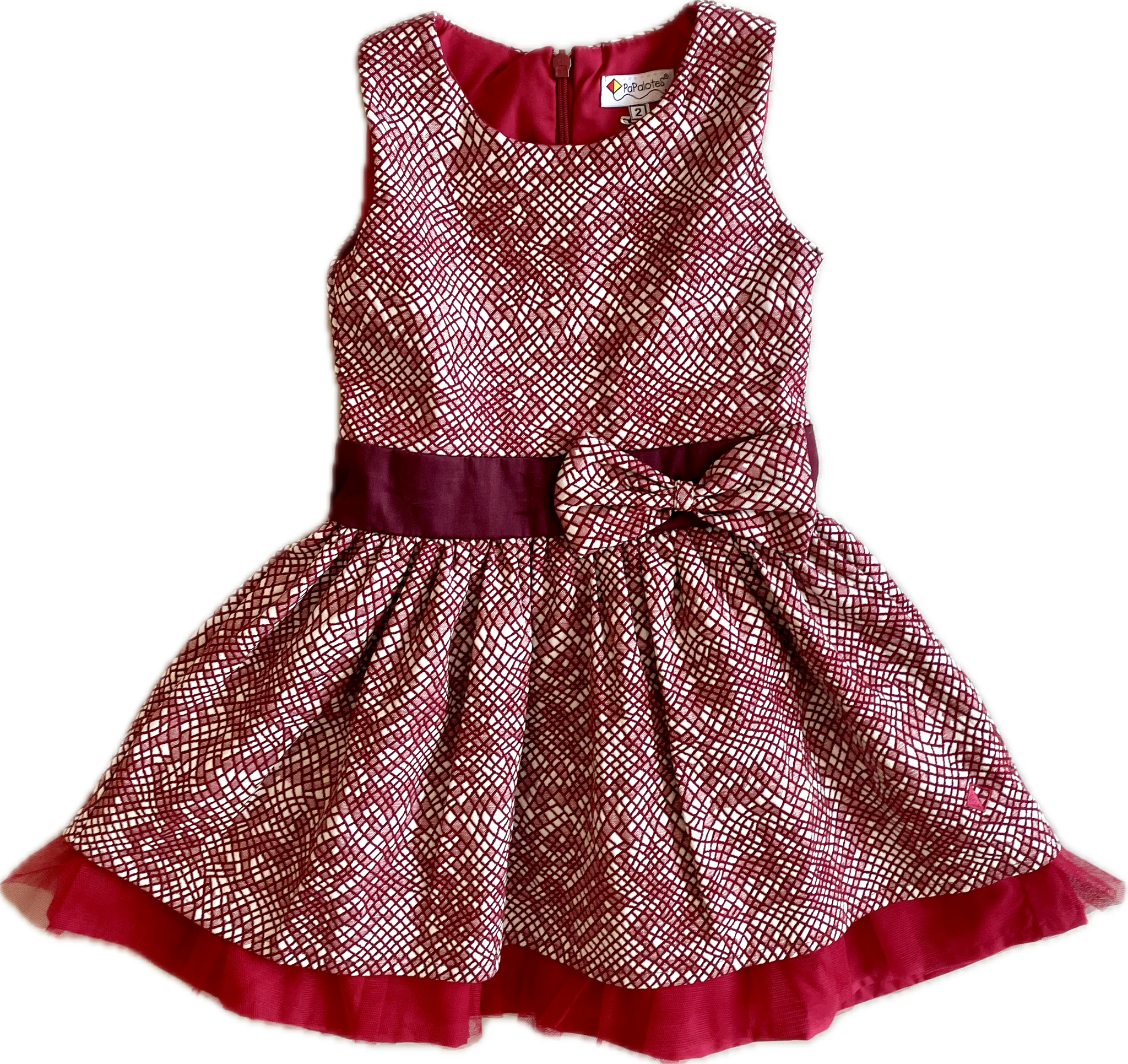 Maroon Collection Isadora Dress Maroon Brocade