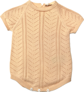 Wedoble Short Sleeved Knitted Shortie, Salmon