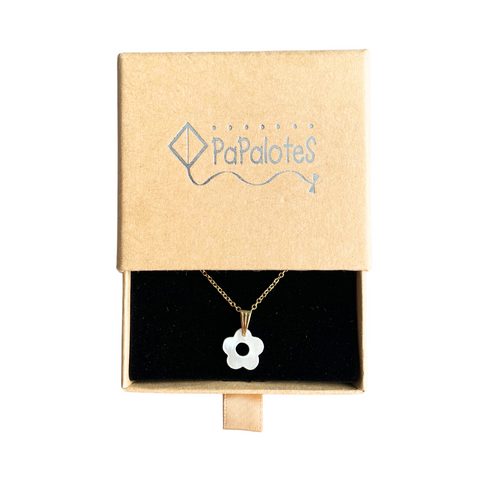 Papalotes 18K Gold Plated Flower Necklace