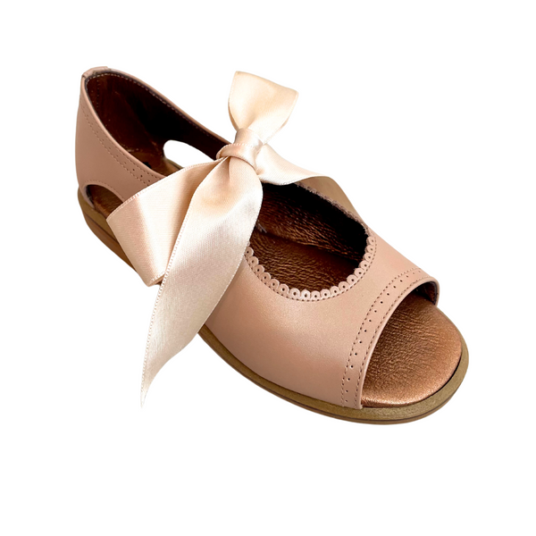 Papalotes Nude Leather Sandal