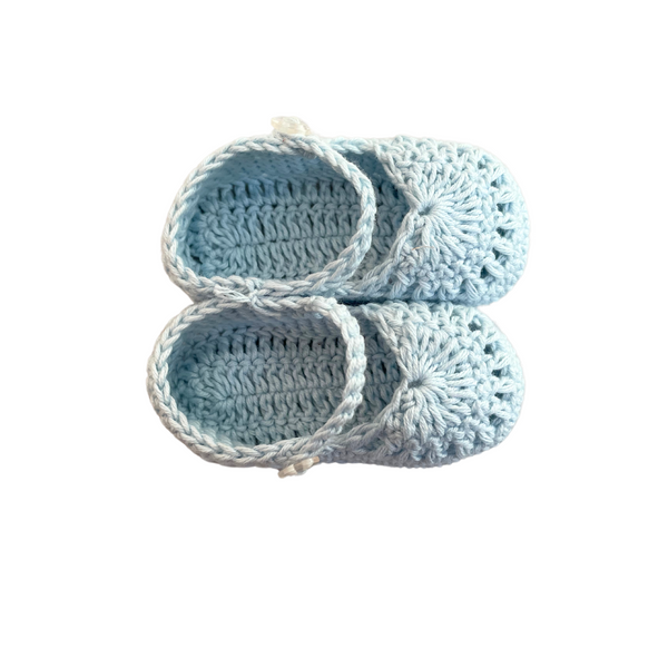 Papalotes Blue Medallion Mary Jane Baby Bootie