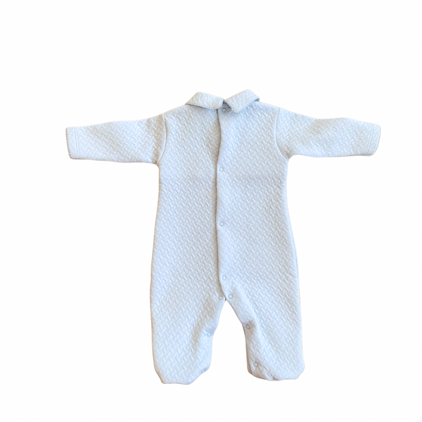 Papalotes Pima Baby Romper Blue