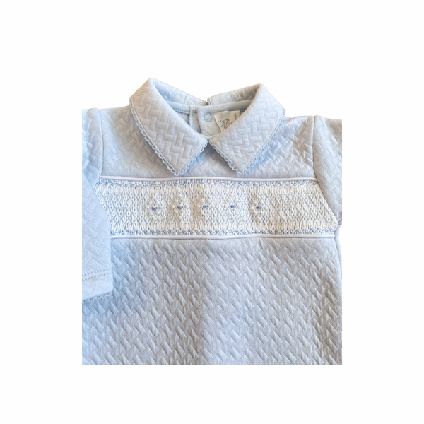 Papalotes Pima Baby Romper Blue