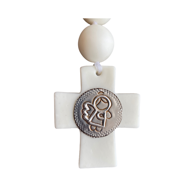 Papalotes Cold Clay Rosary White