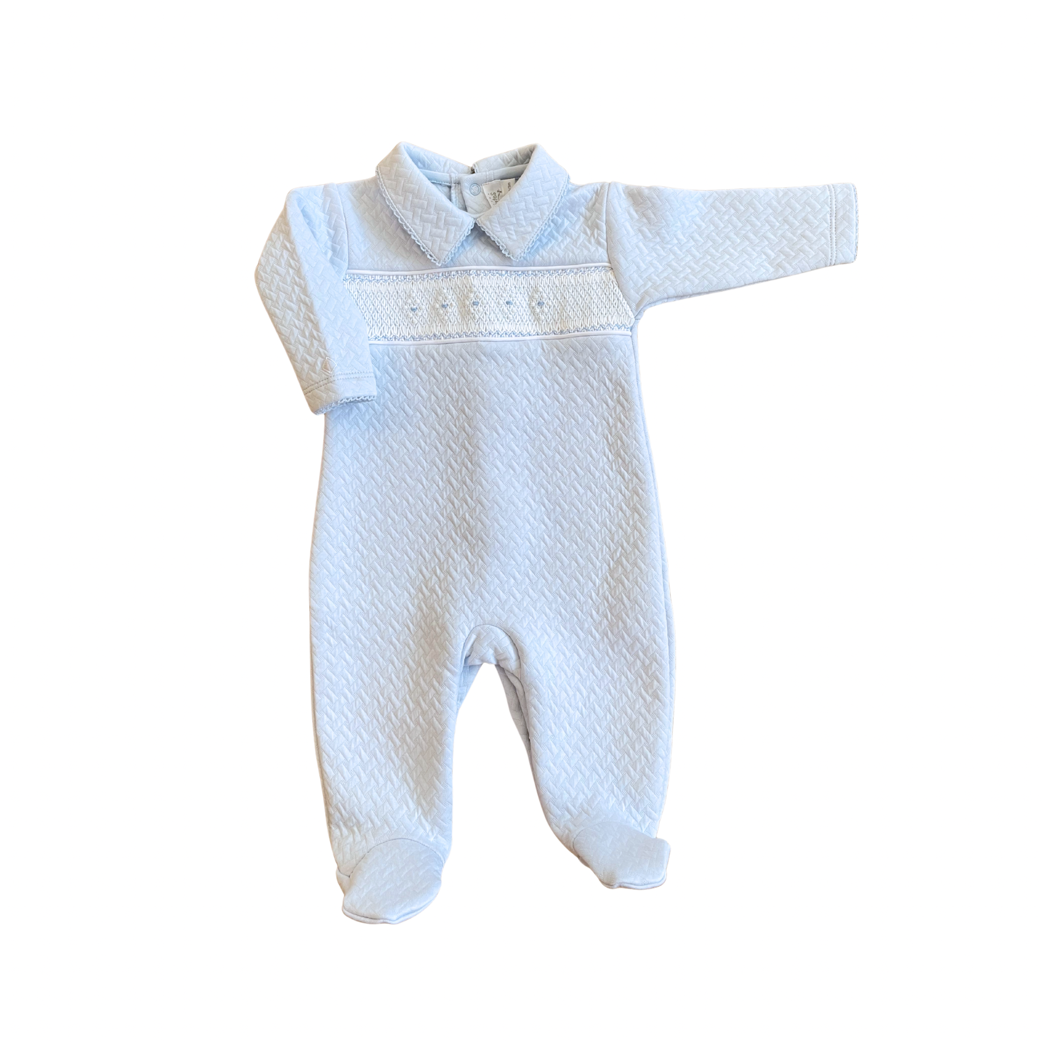 Papalotes Pima Baby Romper Blue