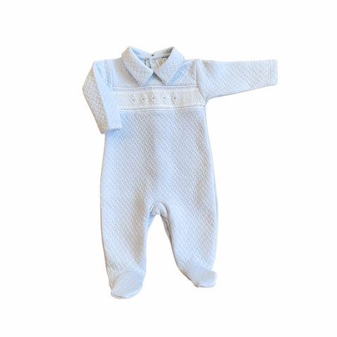 Papalotes Pima Baby Romper Blue