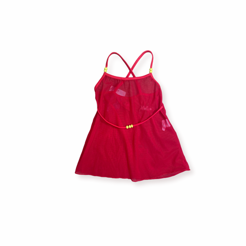 Mohao Mesh Cover Up Red