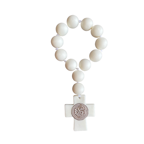 Papalotes Cold Clay Rosary White