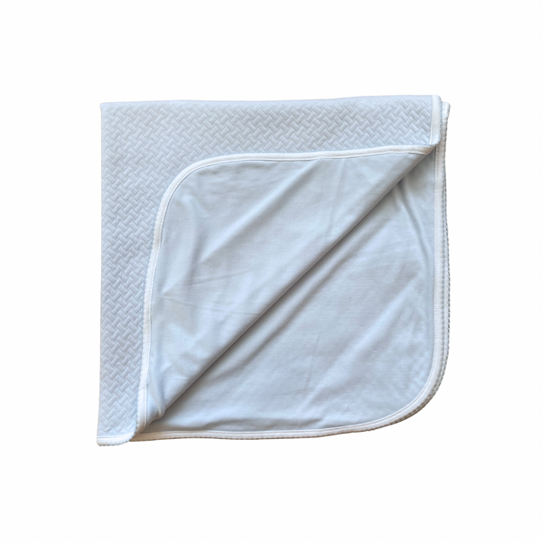Papalotes Pima Baby Blanket Blue